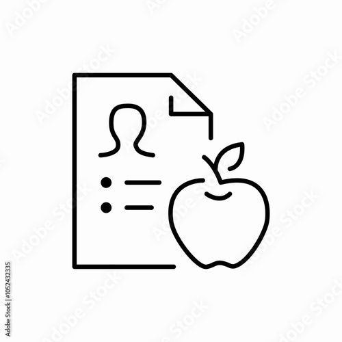 diet plan icon sign vector