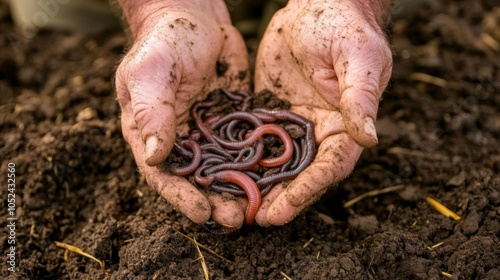 The importance of earthworms for soil health.