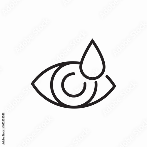 eye tears icon sign vector