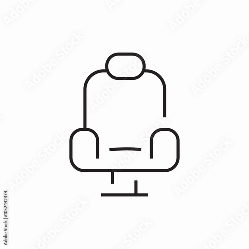 office chair icon sign vector
