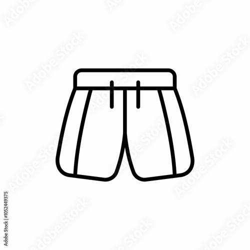 boxer shorts icon sign vector