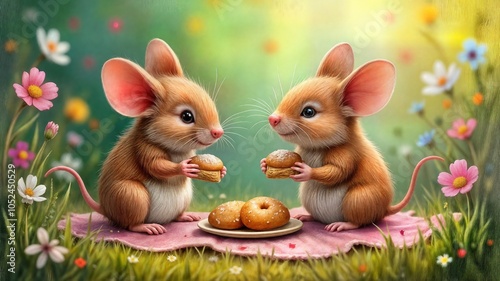  Mice Picnic Friends photo