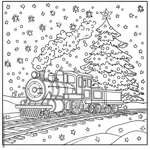 A holiday train set around ...