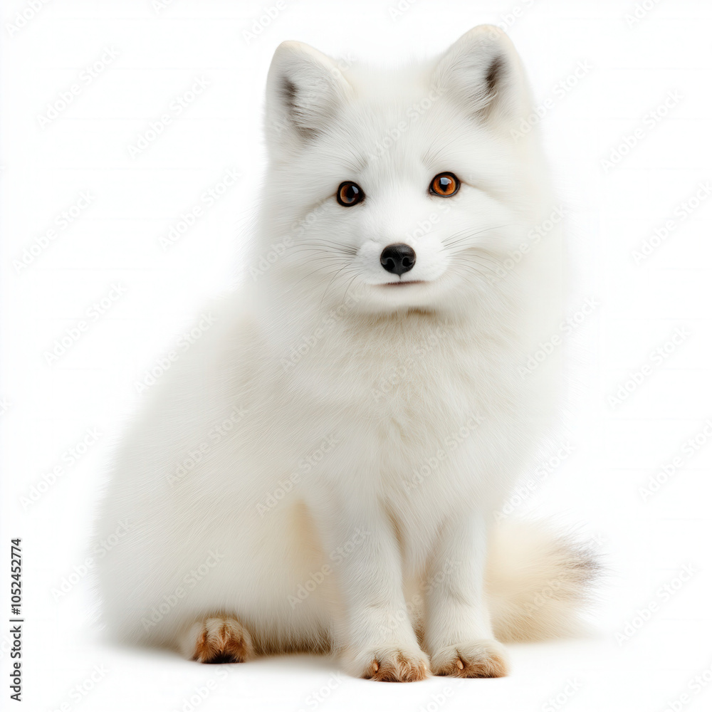 Obraz premium Arctic Fox Isolated