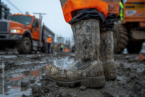 Construction Worker Wearing...