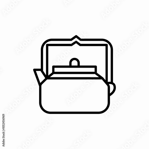 tea pot icon sign vector