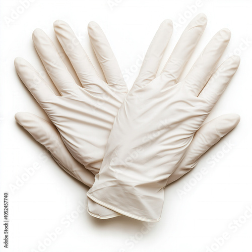 Disposable Gloves Isolated