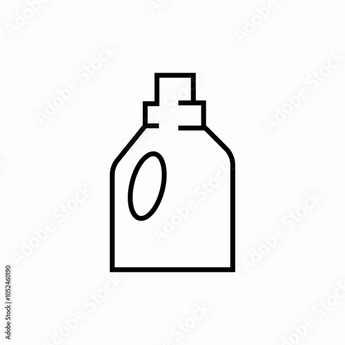 detergent bottle icon sign vector