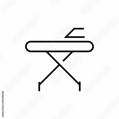 ironing board icon sign vector