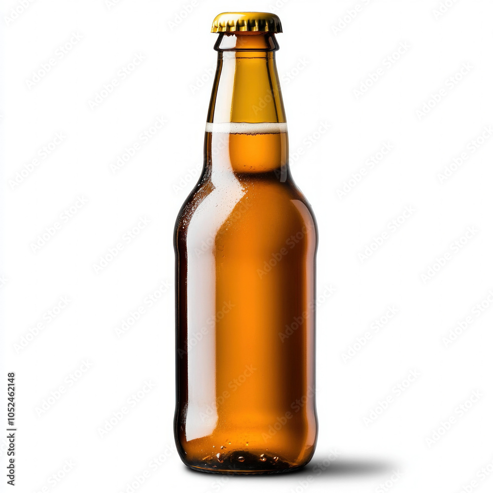 Open Beer Bottle Isolated Open Beer Bottle Isolated