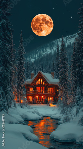 serene night scene featurin...
