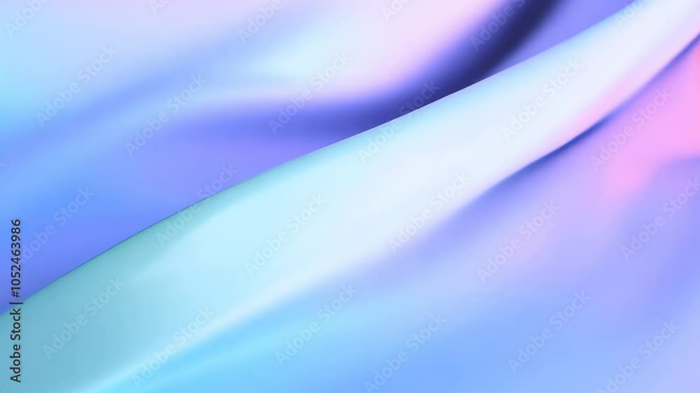 Swaying iridescent gradient sheets in weightless space