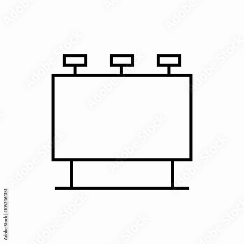 digital billboard icon sign vector