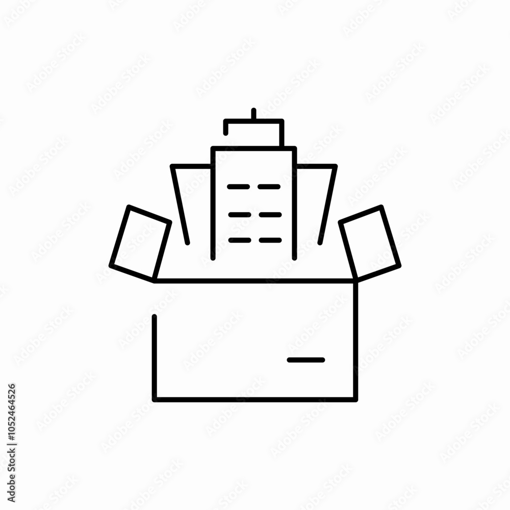 recycling box icon sign vector recycling box icon sign vector