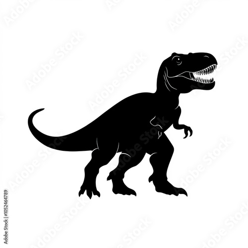 T-Rex Silhouette, Illustrat...