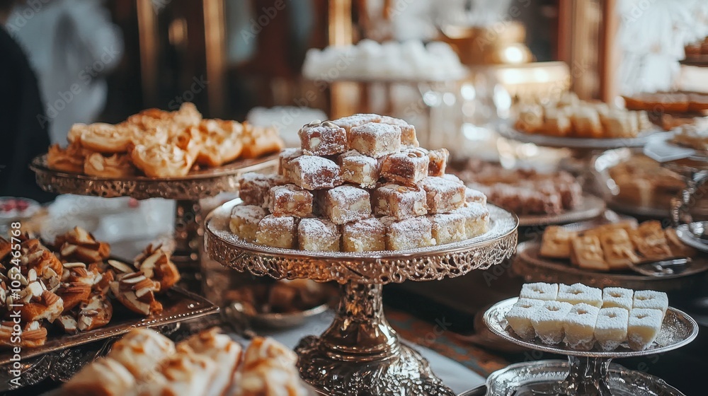 Elegant Display of Assorted Pastries and Treats Elegant Display of Assorted Pastries and Treats