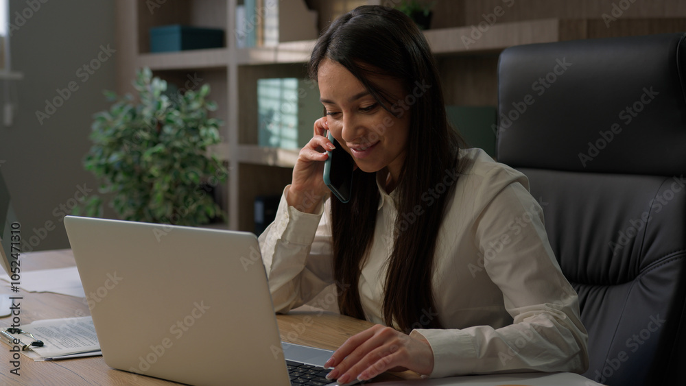 Caucasian business woman multitasking busy in office working online with laptop talking mobile phone smartphone writing documents papers answer call talk with clients multitask businesswoman work Caucasian business woman multitasking busy in office working online with laptop talking mobile phone smartphone writing documents papers answer call talk with clients multitask businesswoman work