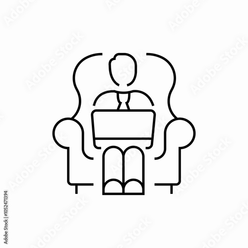 online work icon sign vector