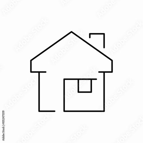 private house icon sign vector
