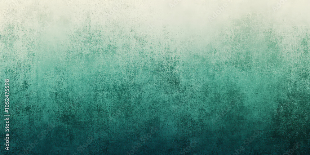 Obraz premium Gradient background transitioning smoothly from rich emerald green to soft mint, with a subtle grainy texture that adds an elegant, polished touch to any design project