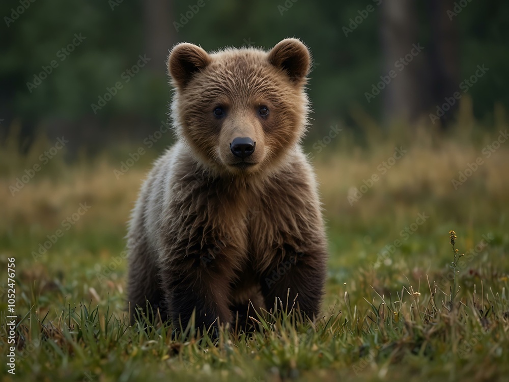 Brown bear cub. Brown bear cub.