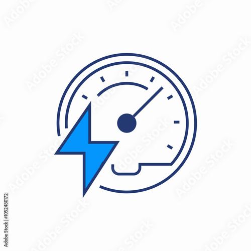 high speed icon sign vector