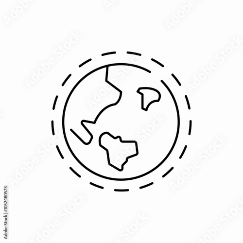 ozone layer icon sign vector
