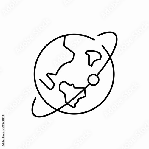 world around icon sign vector