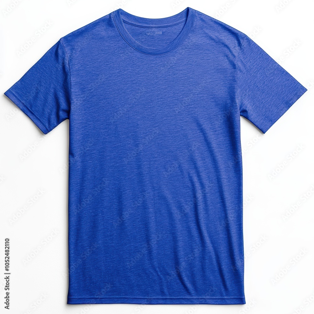 A vibrant blue t-shirt, perfect for casual wear and summer outings. A vibrant blue t-shirt, perfect for casual wear and summer outings.