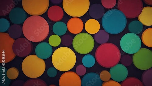 Colorful abstract circles background