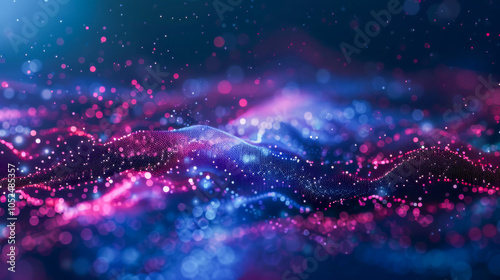 Digital background, can be used in the description of network abilities, technological processes, digital storages, science, education