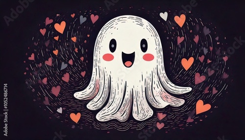 cute ghost, ghost, halloween, cute halloween