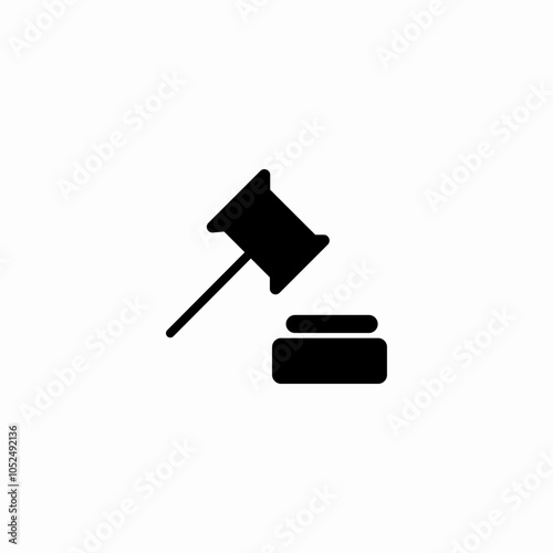 auction process icon sign vector