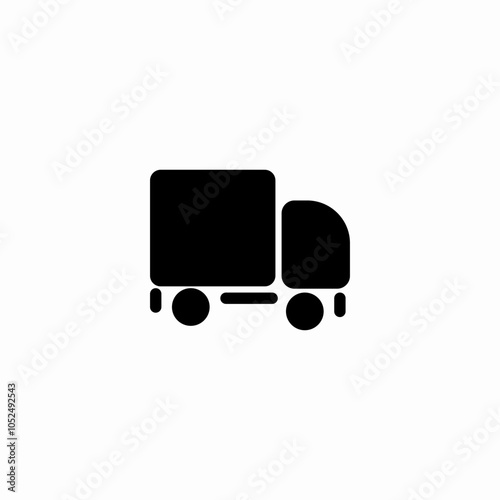 delivery truck icon sign vector