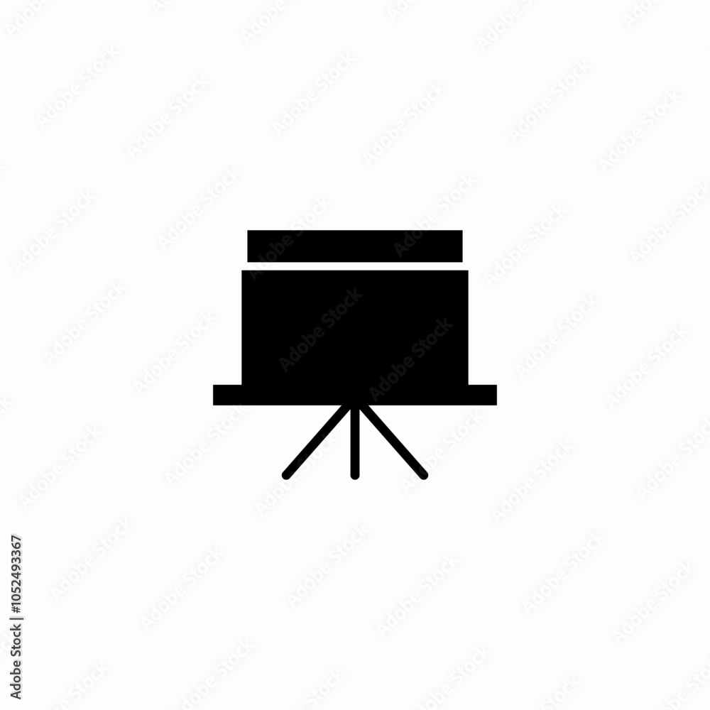 presentation board icon sign vector presentation board icon sign vector