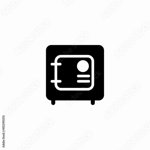 safe box icon sign vector