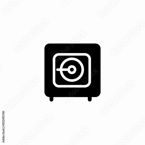 ultimate safe box icon sign vector