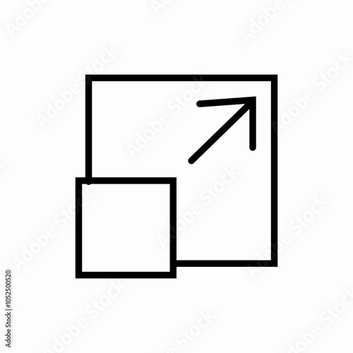 full screen icon sign vector