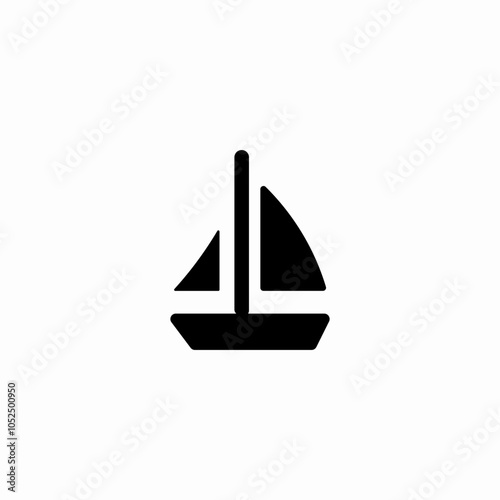 sail boat icon sign vector