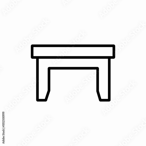 simple table icon sign vector