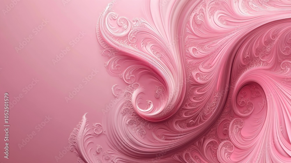 Elegant swirls of pink a captivating abstract design for modern aesthetics Elegant swirls of pink a captivating abstract design for modern aesthetics