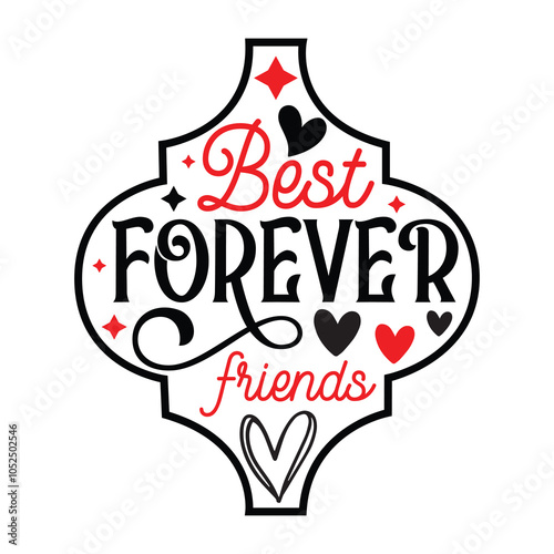 Best friends forever Sign SVG