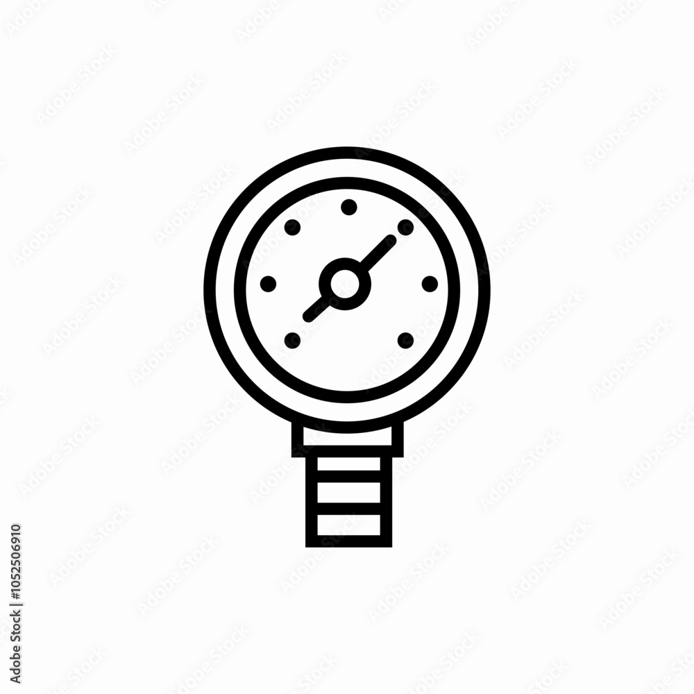 gauge manometer icon sign vector gauge manometer icon sign vector
