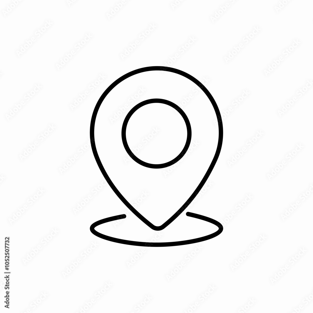 simple location pin icon sign vector simple location pin icon sign vector