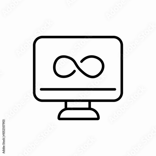 unmetered bandwidth icon sign vector