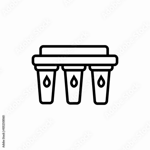 water treatment factory icon sign vector