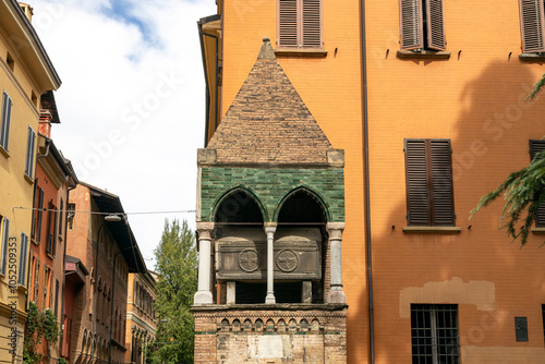 The Ark of Egidio Foscherari in San Domenico Square, located in downtown Bologna, Italy photo