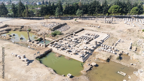 Fotografie Scenic views of Claros (Klaros, Clarus), which was an ancient Greek sanctuary on the coast of Ionia