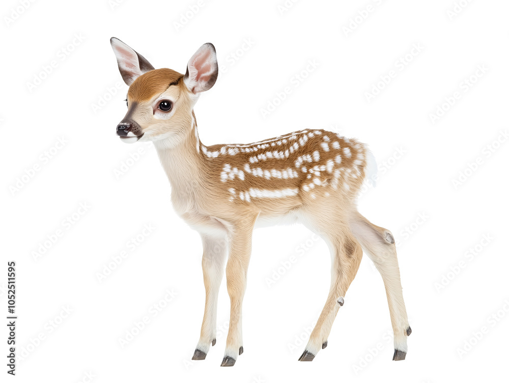 a baby deer with white spots a baby deer with white spots