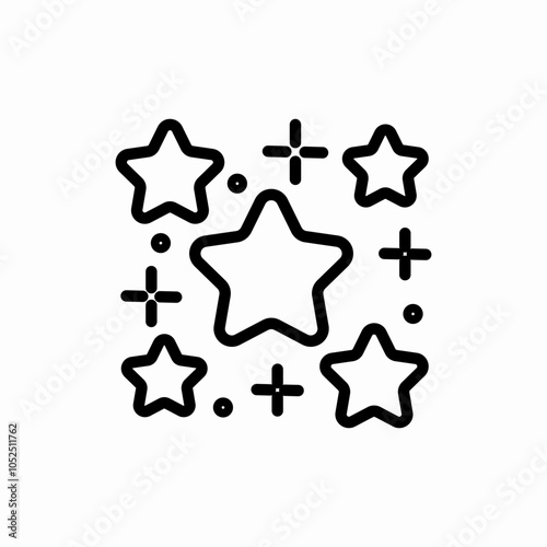 golden stars icon sign vector